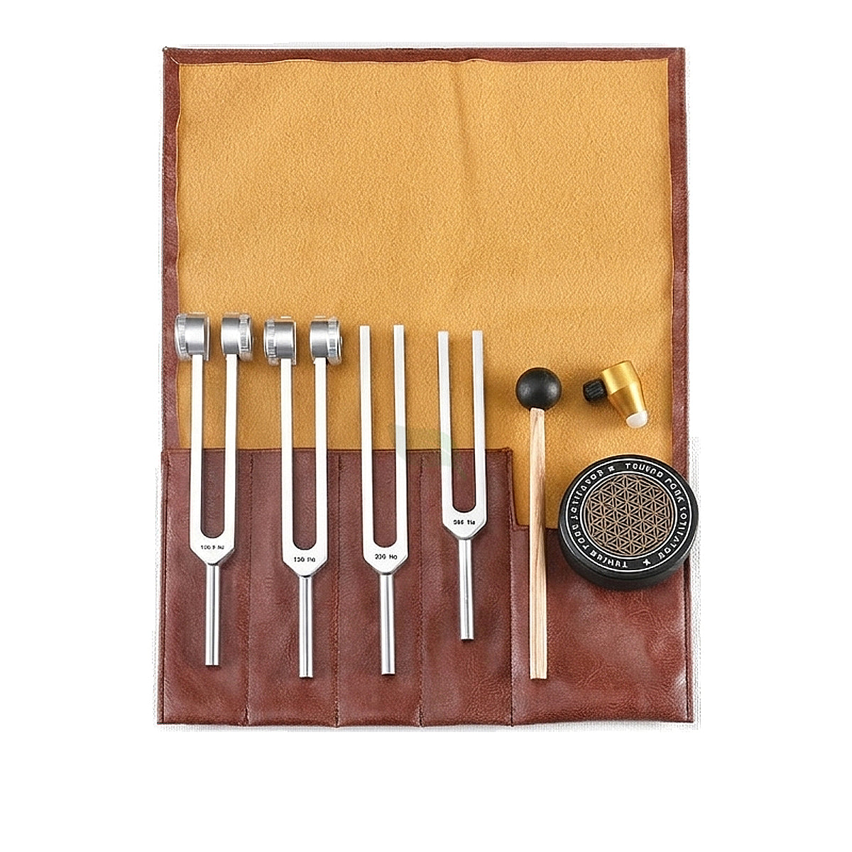 4-Piece Healing Tuning Fork Set - Sound Therapy | Pures Music™