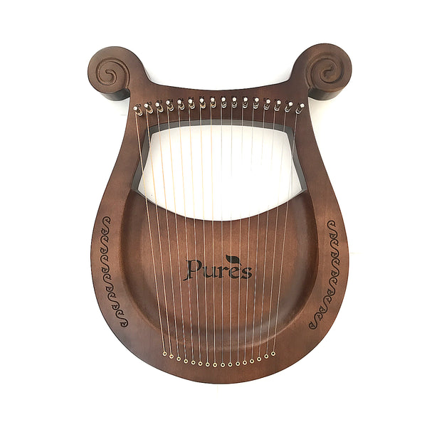 Pures Angel Lyre Harp Ancient 16-19-String Note Wooden Lyre Soothing Instrument