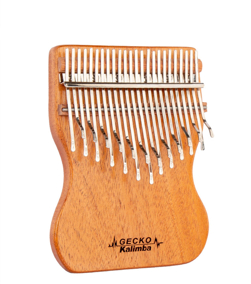 Gecko Kalimba 24 Key Slim Key Thumb Piano Treble Easy Flat Board Camphor Wood/Mahogany