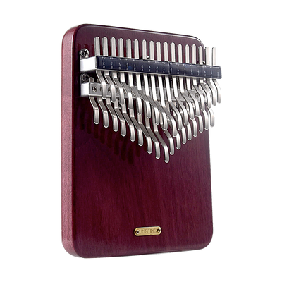 LingTing 34 Key Kalimba Purpleheart Wood Chromatic Finger Thumb Piano Semitone instrument