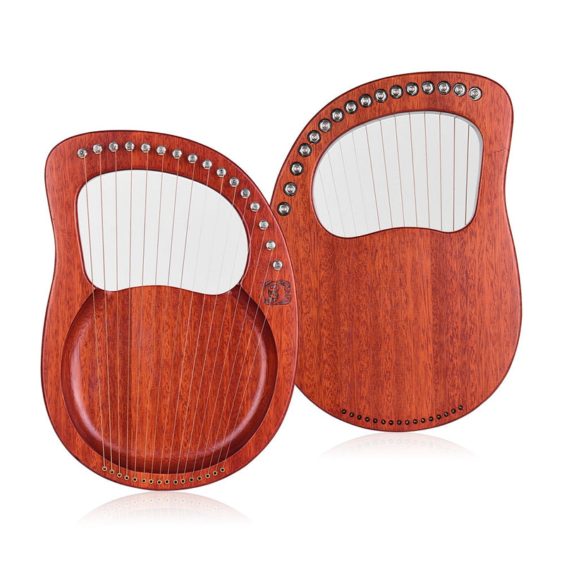 Walter 16-String Mahogany Solid Wood Lyre Harp