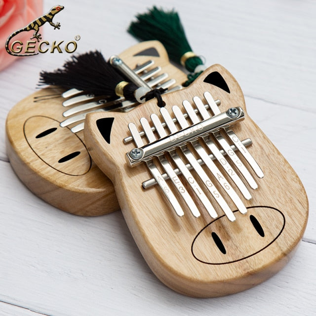 GECKO 8 Key Mini Kalimba Finger Thumb Piano Music Gift for Beginner