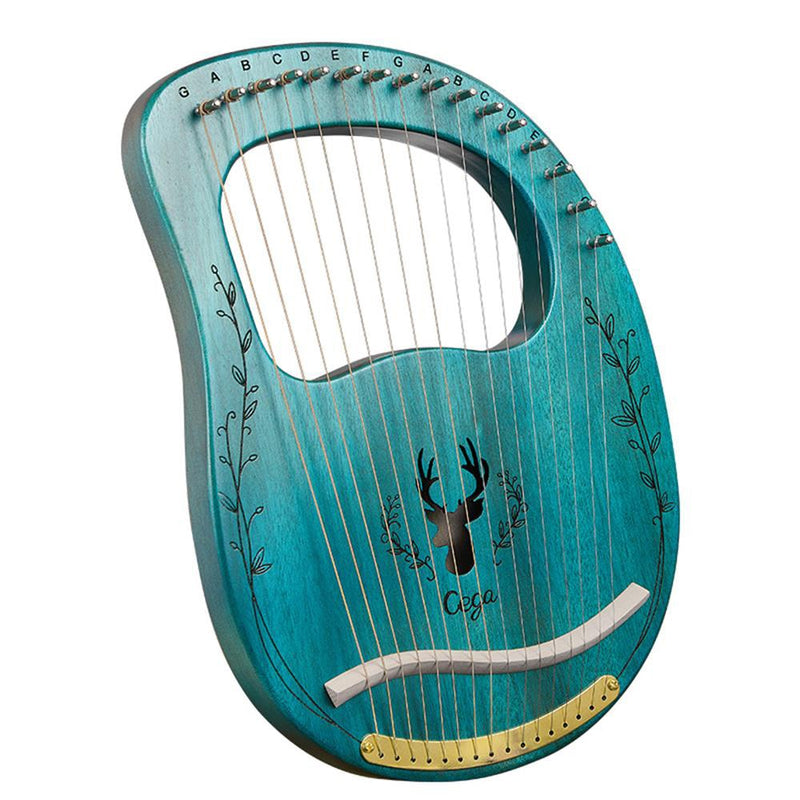 Cega 16-String Deer Lyre Harp Portable Solid Wood Harp