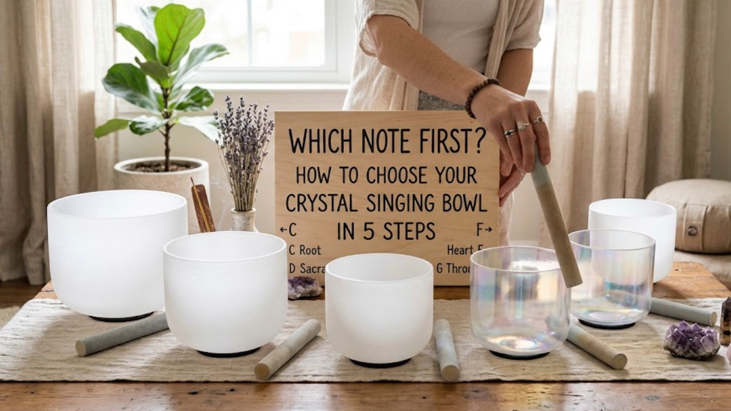 Which Crystal Singing Bowl Note Should You Get First? How to Choose in 5 Steps