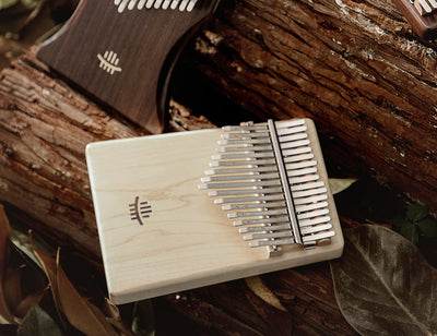 Hluru classico 17 tasti quadrati a tavola singola kalimba in legno massello pollice pianoforte strumento musicale acero acacia noce
