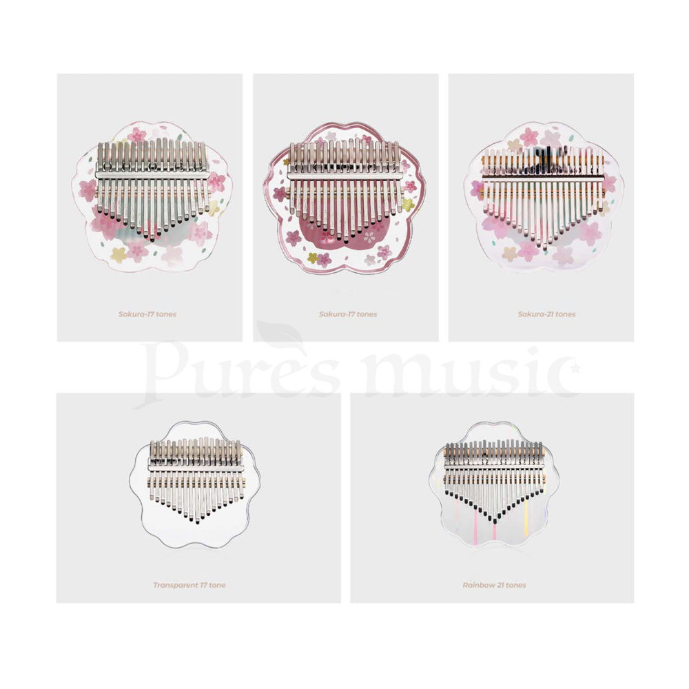 21 toetsen Kalimba Duimpiano Volledige Uitrusting, Sakura