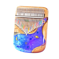 Kalimba in resina acrilica pianeta strumento da pollice