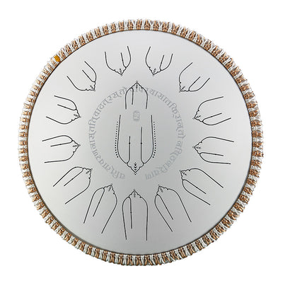 Hluru Tongue Drum for Meditation Healing Electric EQ 14" 15 Notes