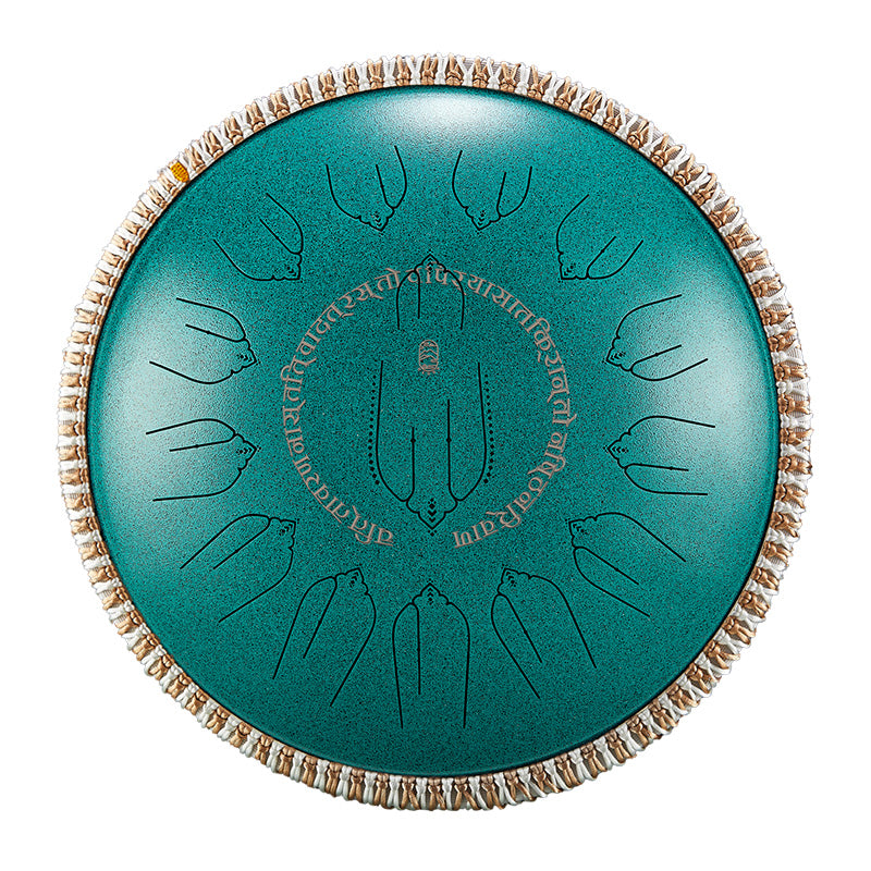 Hluru Tongue Drum for Meditation Healing Electric EQ 14" 15 Notes