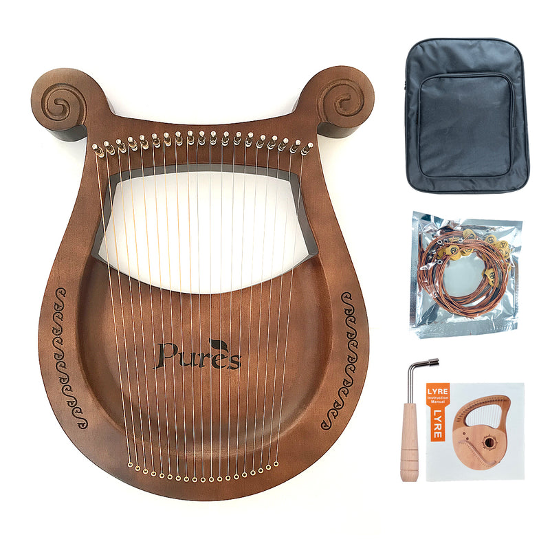 Angelic Instrument String Pures Angel Lyre – 19-String Ancient Small Celtic Harp | Pures Music™