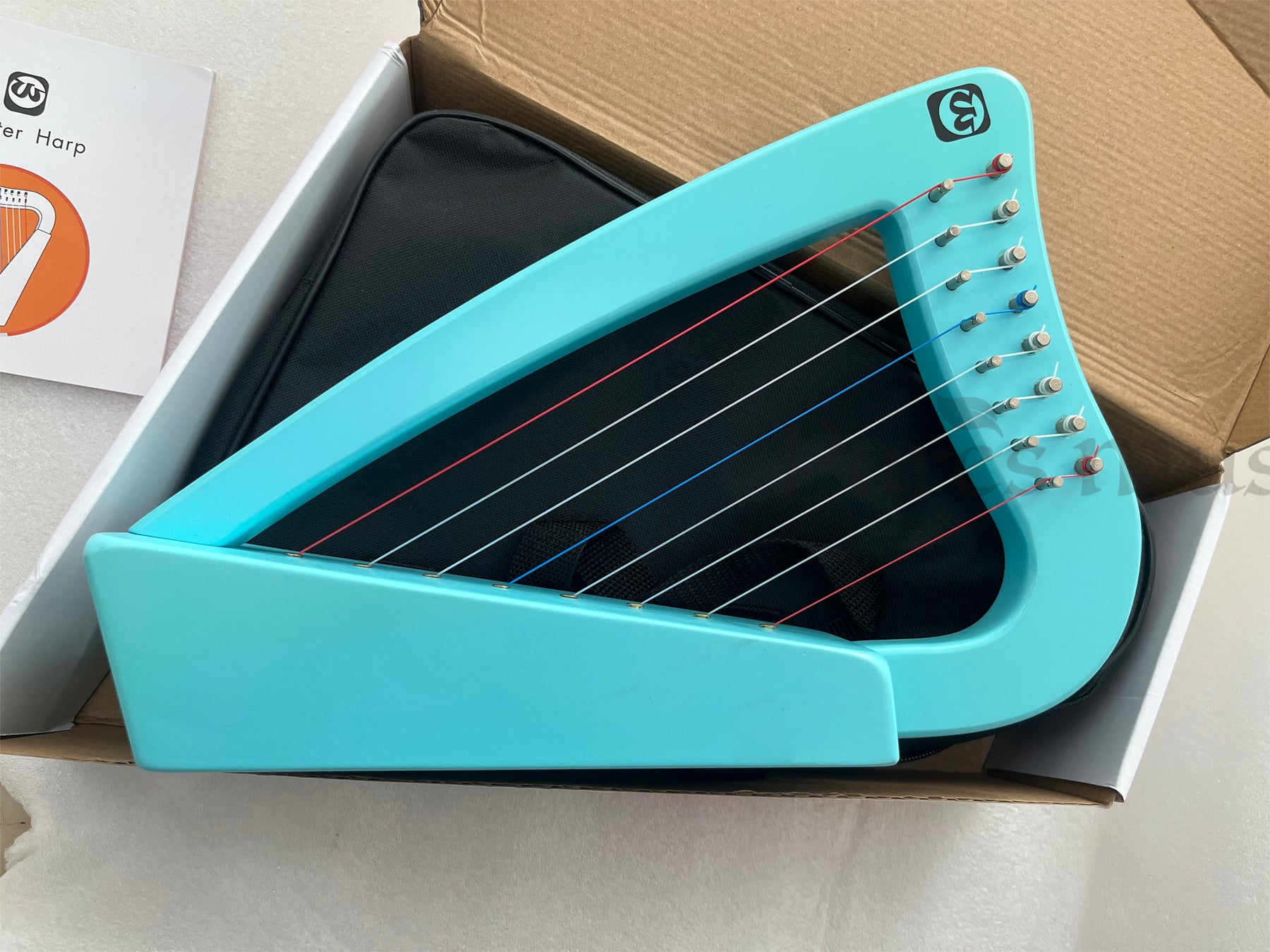 Walter.T Small Harp Mini 8-string Handheld Celtic Harp Instrument ...