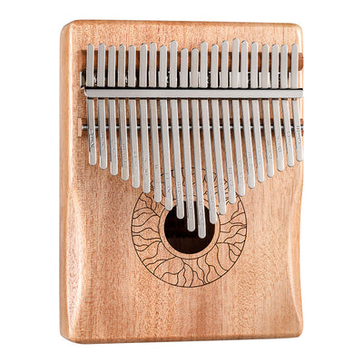 Huashu 21 Key Leaf Kalimba Stalk Texture Mogano Acacia Wood Thumb Piano