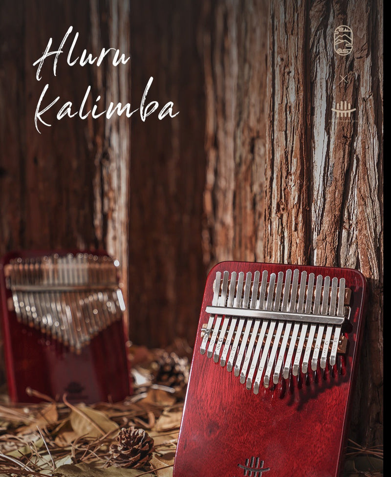 Hluru Artist Collaboration Kalimba Thumb Piano Purpleheart Wood Cherry Walnut Piano
