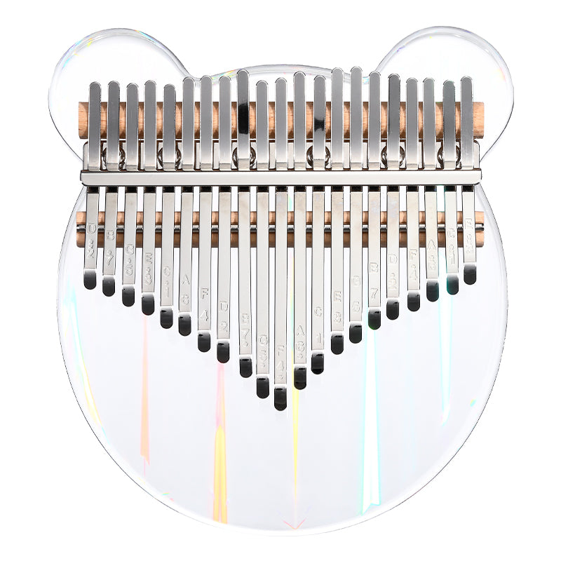 Hluru 17 clés Kalimba coloré acrylique doigt pouce Piano cristal trans –  Pures Music ™
