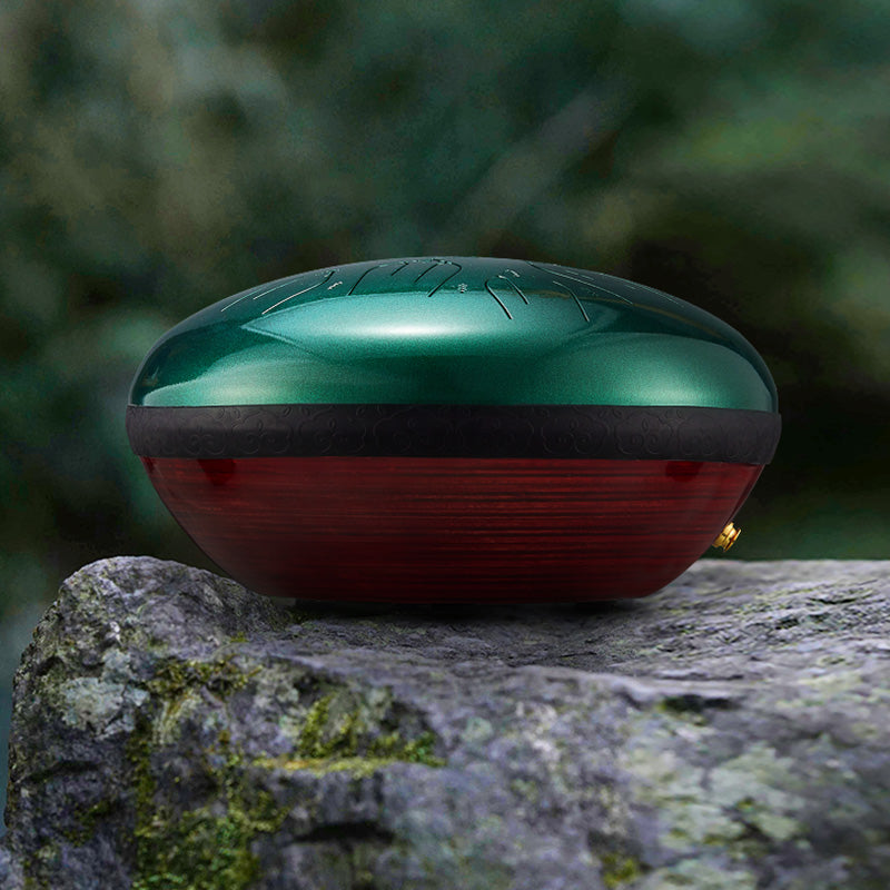 Hluru Tongue Drum 432Hz Electric 12" 10 Notes for Sound Healing