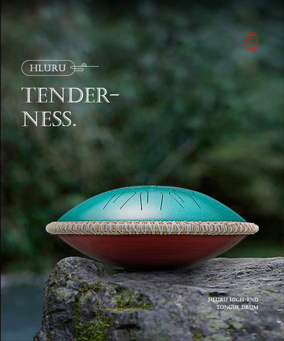 Hluru Tongue Drum for Meditation Healing Electric EQ 14" 15 Notes