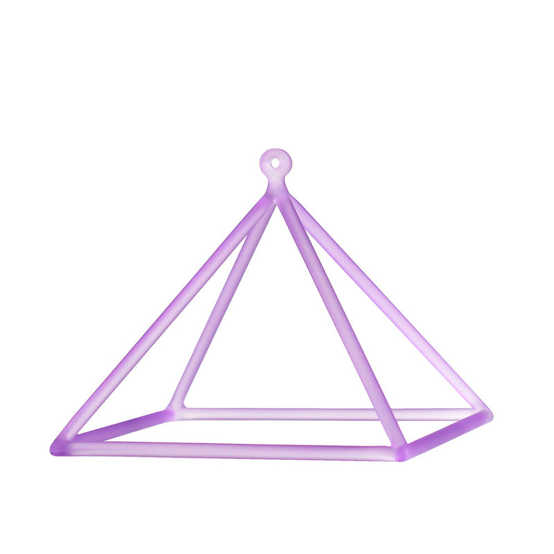 Crystal Singing Pyramid for Sound Healing Chakra Meditation Soft Matte Finish