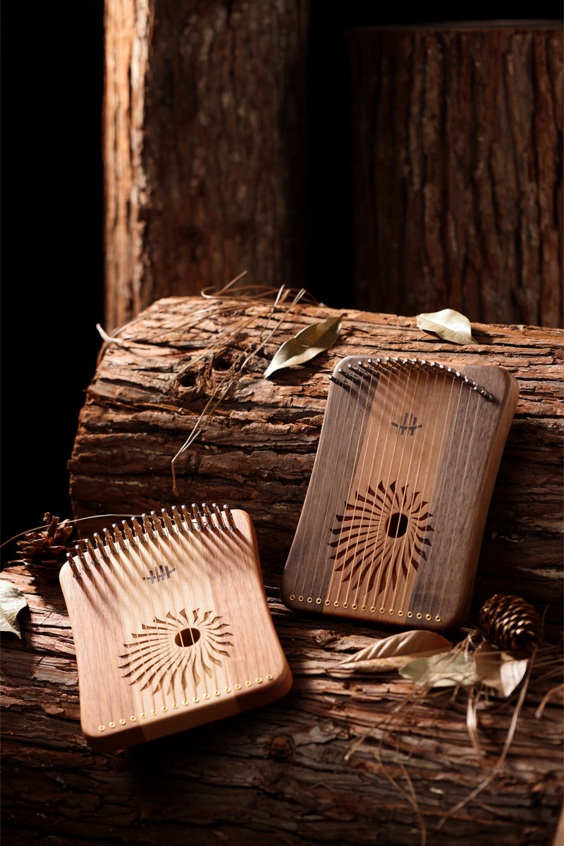 Hluru Harpika 17/31 String Finger Lyre Combine Wood Monochord Kalyre M ...