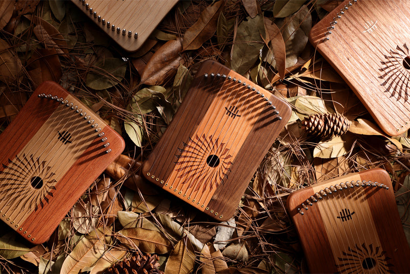 Hluru Harpika 17/31 String Finger Lyre Combine Wood Monochord Kalyre M ...