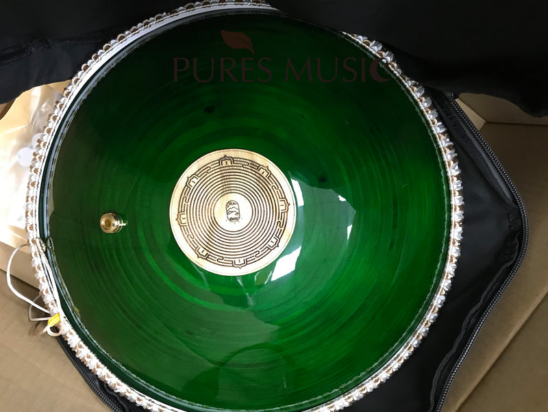 Hluru Tongue Drum for Meditation Healing Electric EQ 14" 15 Notes