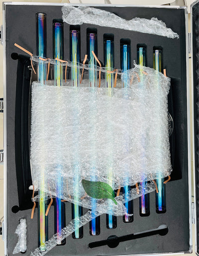 Quartz Crystal Singing Harp for Sound Healing Meditation Colorful