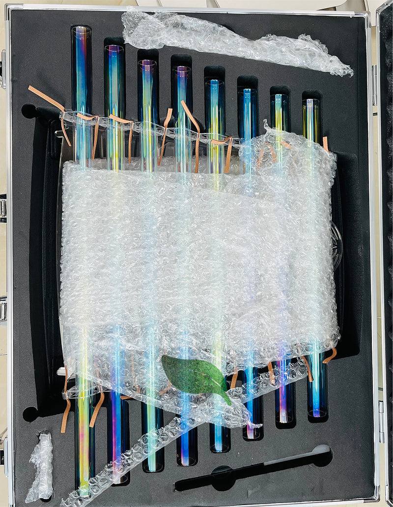 Quartz Crystal Singing Harp for Sound Healing Meditation Colorful