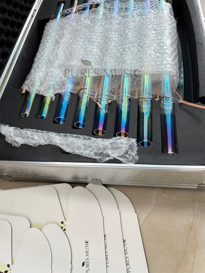 Quartz Crystal Singing Harp for Sound Healing Meditation Colorful