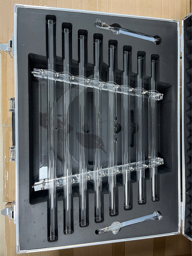Taglie multiple Arpa da canto in cristallo trasparente 440/432Hz Arpa al quarzo trasparente per la guarigione del suono
