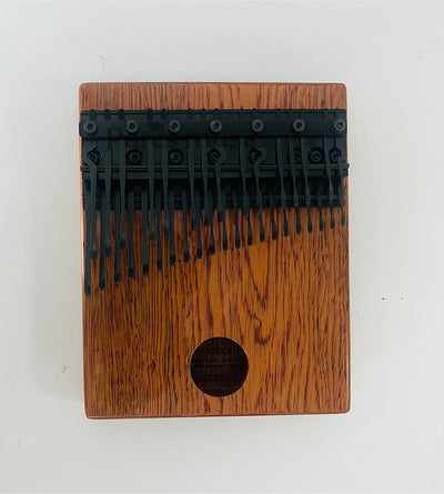 Piano piatto Kalimba cromatico a 36 tasti / pianoforte a pollice con chiave nera in ossido di legno massello cavo