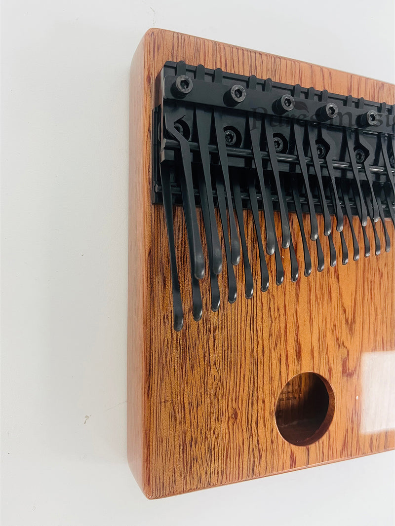 Tablero plano cromático Kalimba de 36 teclas/Piano de pulgar con llave negra de óxido de Color de madera maciza hueca