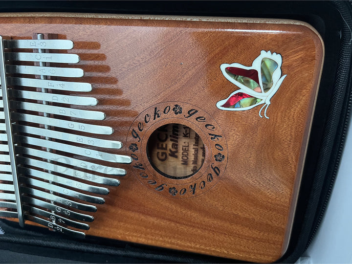 Gecko Kalimba 17 Key - Butterfly Red Sandalwood | Pures Music™