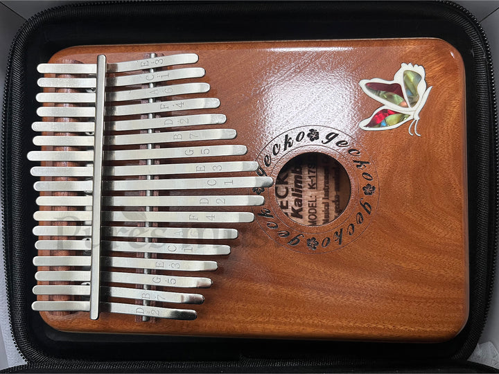 Gecko Kalimba 17 Key - Butterfly Red Sandalwood | Pures Music™