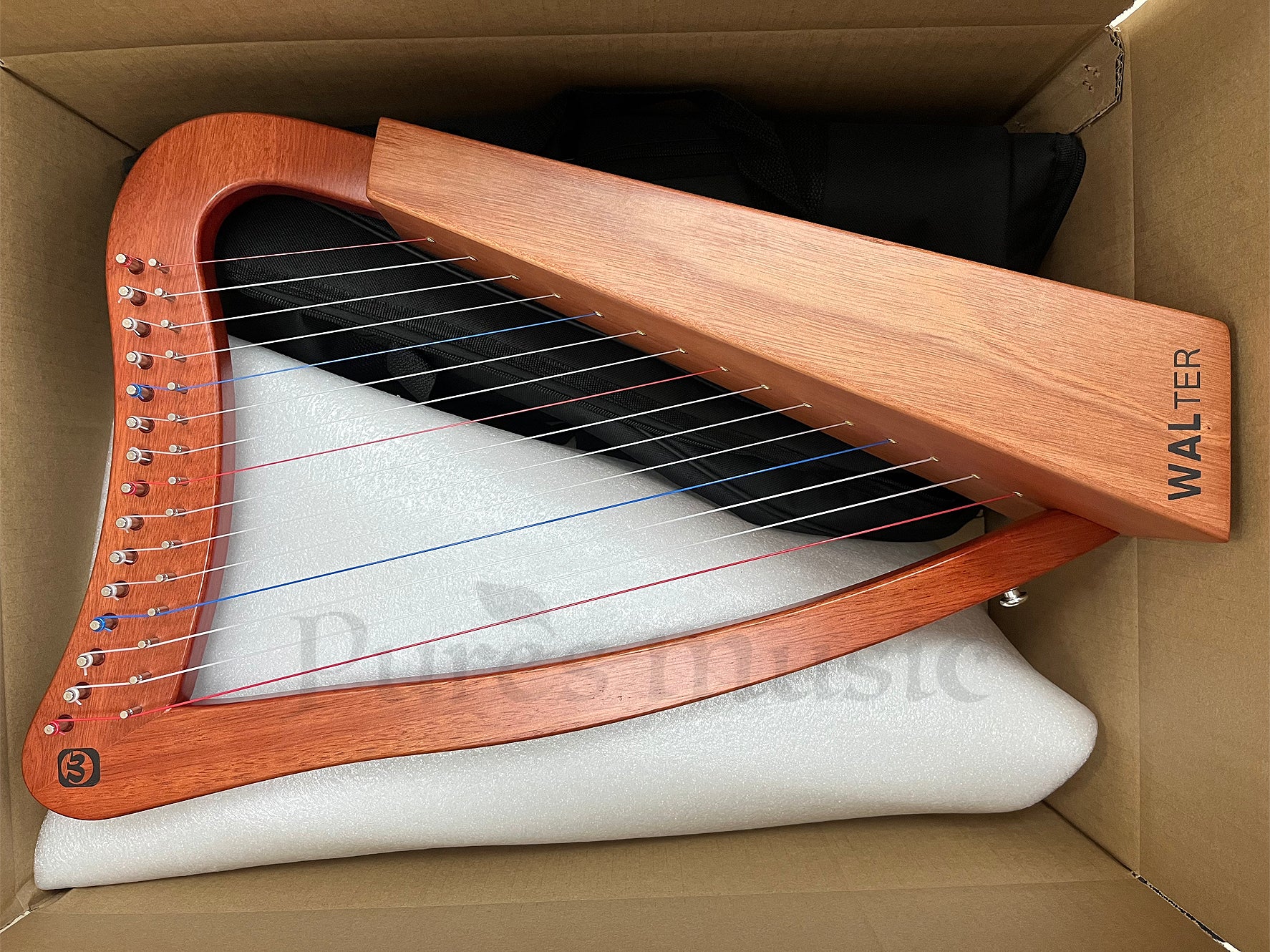 Gaelic String Instruments Walter.t 15-String Irish Celtic Lyre Harp Portable Lyre instrument for ...