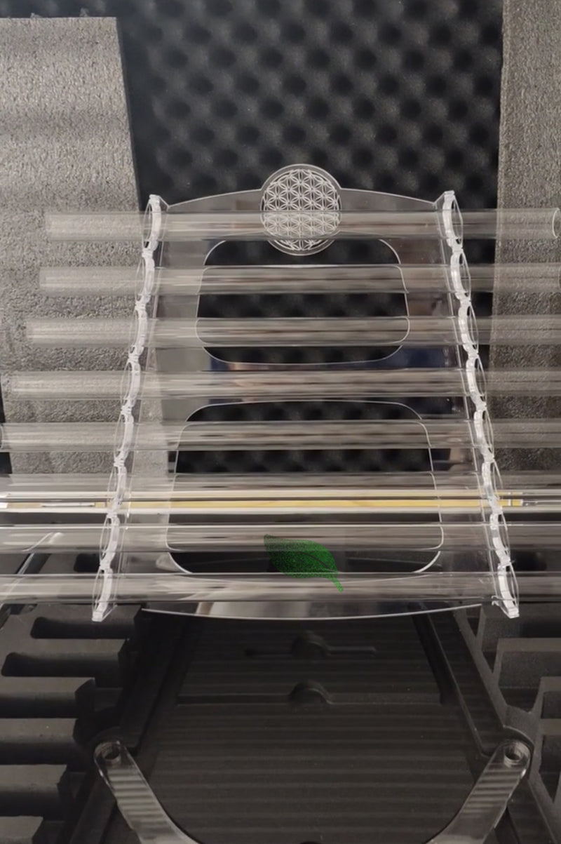 (Big/Small Size) Clear Crystal Singing Harp Transparent Sound Healing Quartz Harp