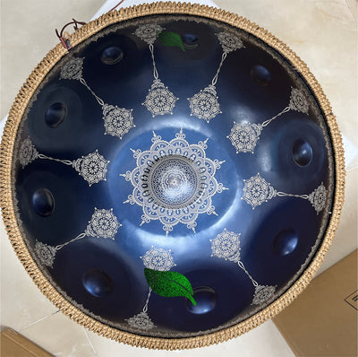 Datura Handpan Drum Mandala 440/432Hz 22 pulgadas 9-12 notas D Minor Kurd Celtic Steel Drum