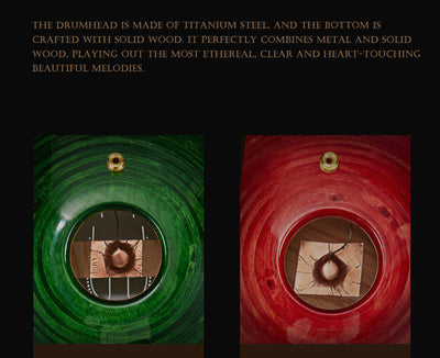 Hluru Tongue Drum for Meditation Healing Electric EQ 14" 15 Notes