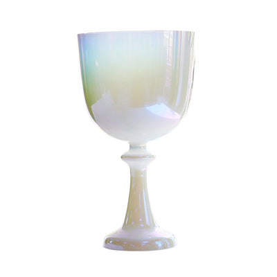 Mother Of Pearl Color Crystal Holy Grail Quartz Singing Bowl For Sound Therapy Yoga