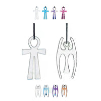 99.99% Pure Quartz Crystal Angel Pendant Sound Healing Necklace