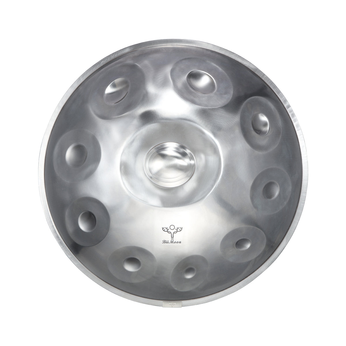 Pan Instrument BiiMoon Handpan Silver Moon - Ember Steel Hand Pan | Pures Music™