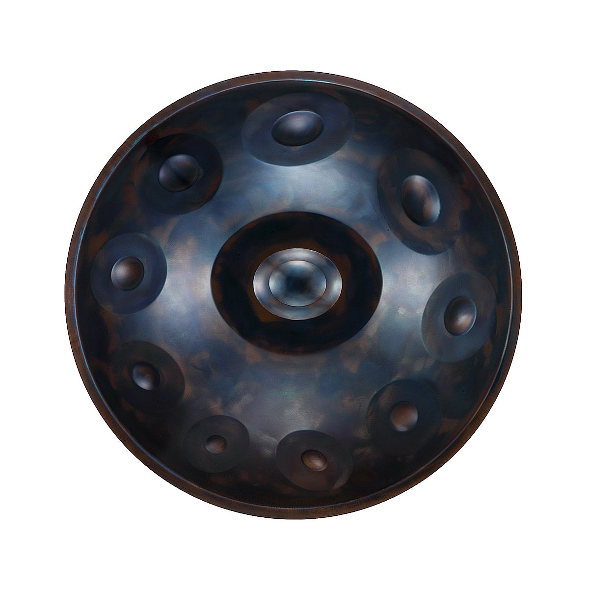 BiiMoon Handpan Blue Ember Steel Professional Hand Pan Instrument ...