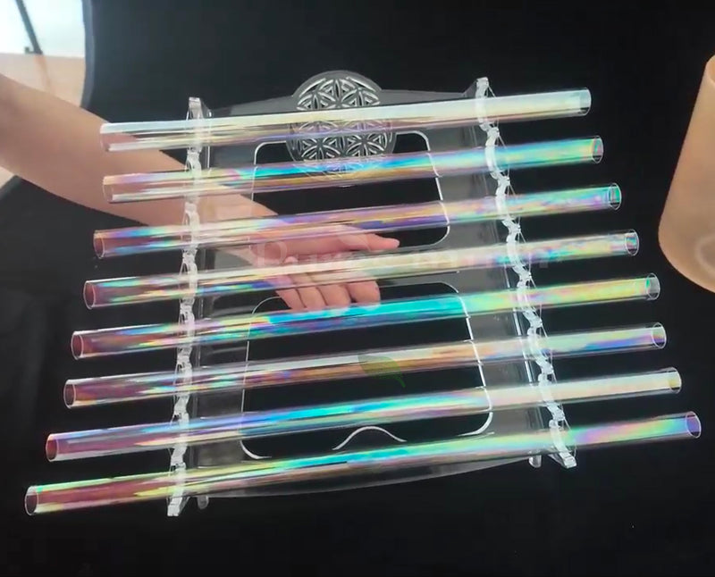 Quartz Crystal Singing Harp for Sound Healing Meditation Colorful