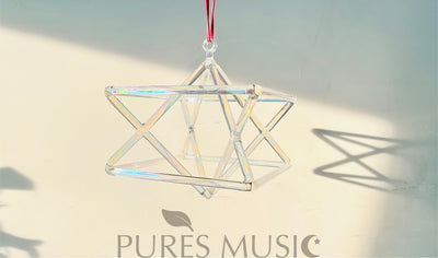 Colorful Crystal Merkaba Instrument for Healing and Meditation