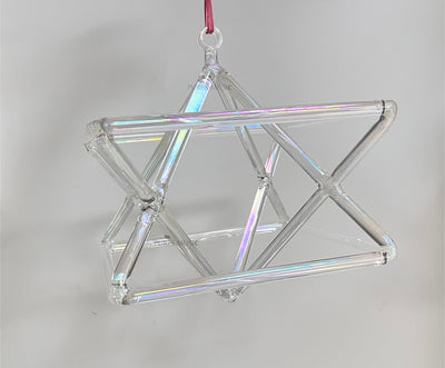 Colorful Crystal Merkaba Instrument for Healing and Meditation