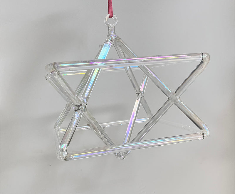 Colorful Crystal Merkaba Instrument for Healing and Meditation
