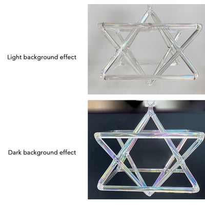 Colorful Crystal Merkaba Instrument for Healing and Meditation