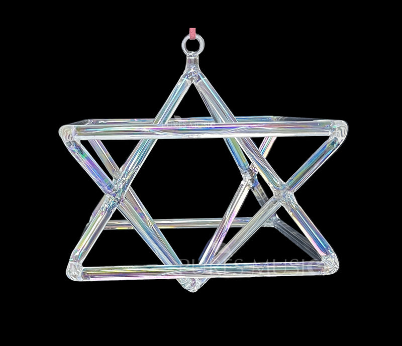 Colorful Crystal Merkaba Instrument for Healing and Meditation