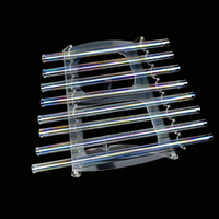 Aura Iridescent Quartz Crystal Singing Harp for Sound Healing Meditation