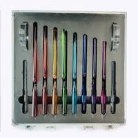 Crystal Tuning Fork Quartz Set Clear Colorful For Sound Healing Chakra Meditation