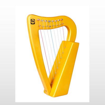 Walter.T Mini Harp Instrumento de arpa pequeño de 8 cuerdas de mano Lyre Lap