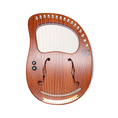 Walter Electric Lyre Harp Premium Instrument en bois massif d'acajou à 16 cordes WH-16EQ